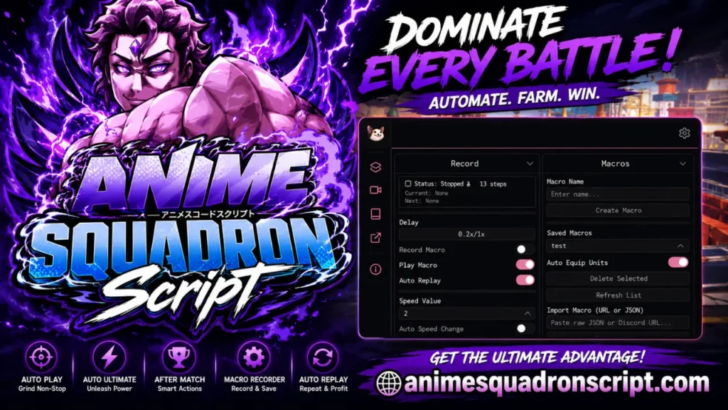 Anime Squadron Script Auto Farm