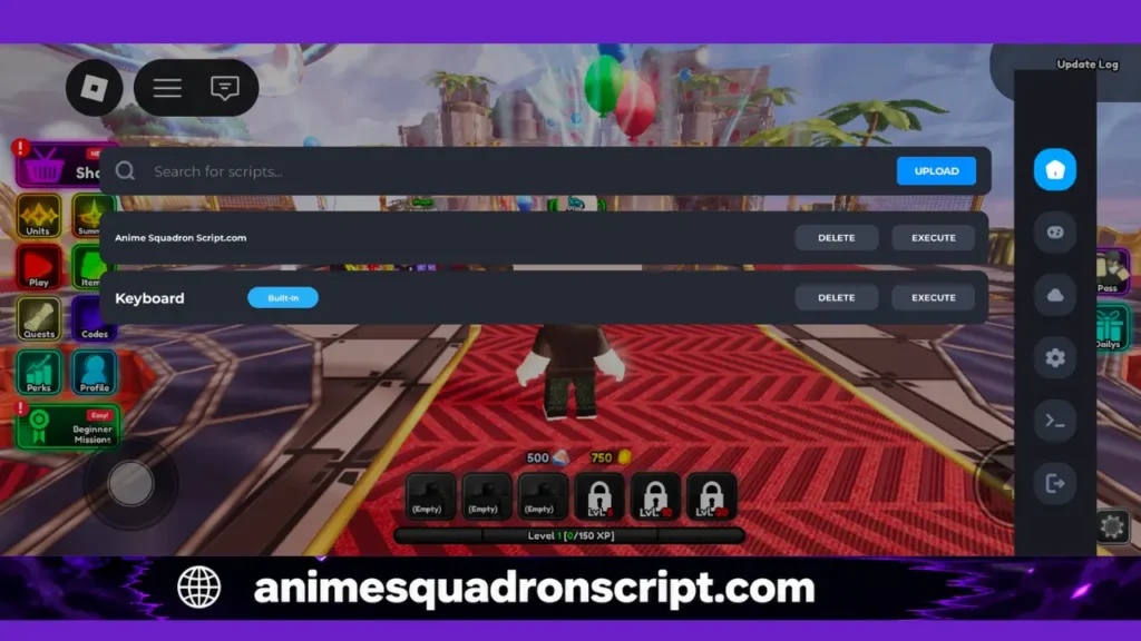 Delta Anime Squadron Script